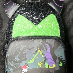Loungefly Sleeping Beauty Maleficent Sequin Cosplay Mini Backpack